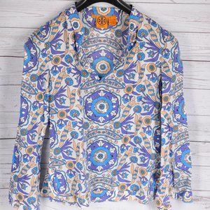 Tory Burch Size 8 Floral Sequin Embellished Tunic